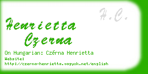 henrietta czerna business card